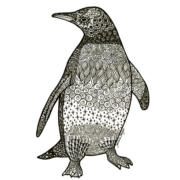 Tange Pinguin von Janina Steger, Philografina