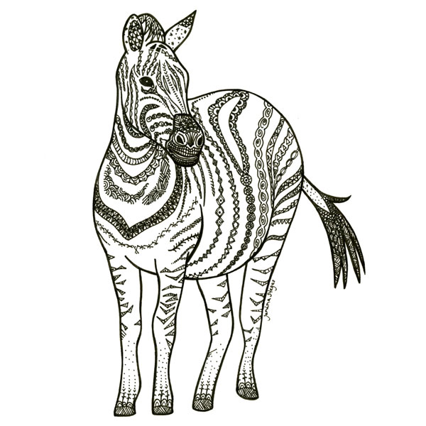 Tange Zebra von Janina Steger, Philografina